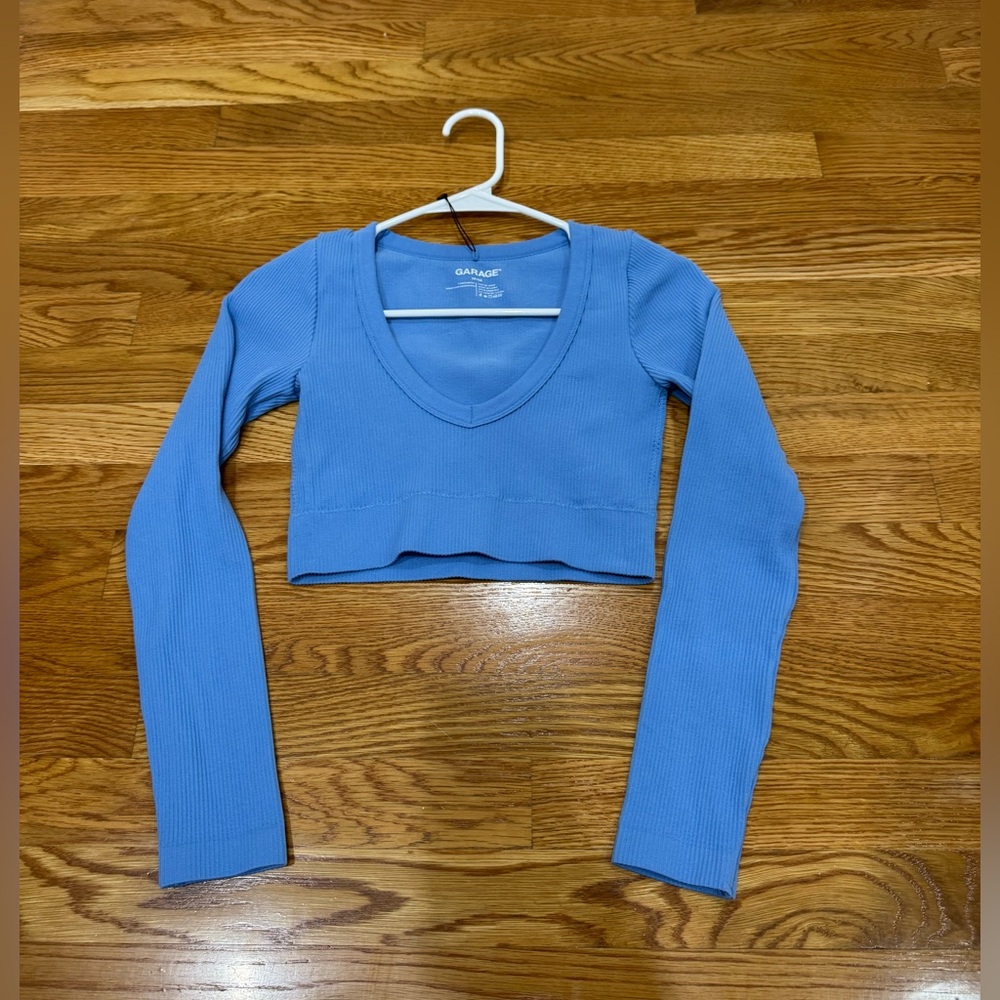 Garage - Seamless Long Sleeve Crop Top, xa